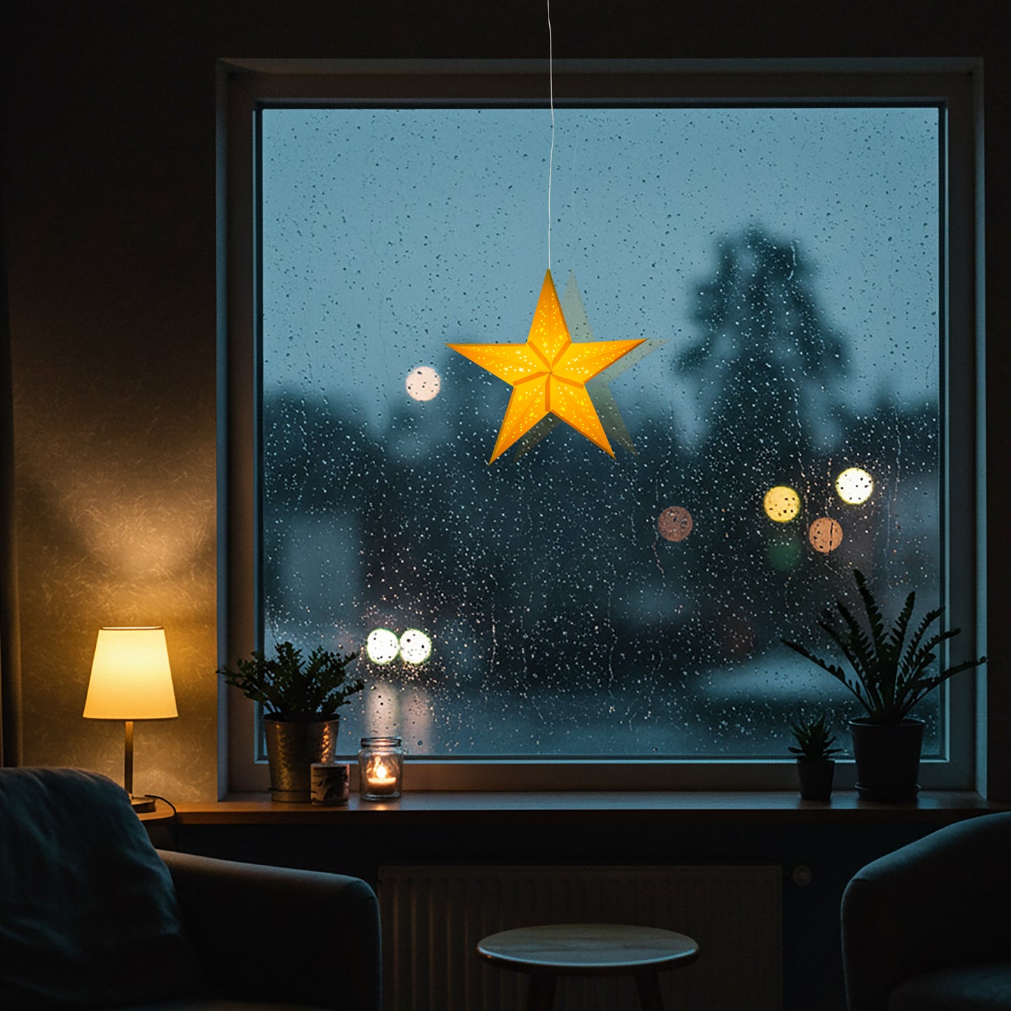 Twinkle Star 5 Point 15" Yellow