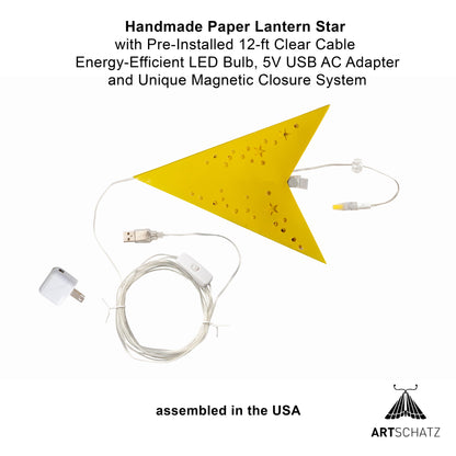 Twinkle Star 5 Point 15" Yellow