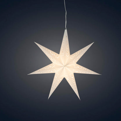 Twinkle Star 7 Point 9" White
