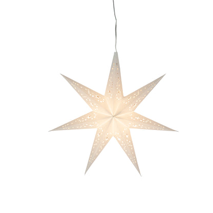Twinkle Star 7 Point 9" White