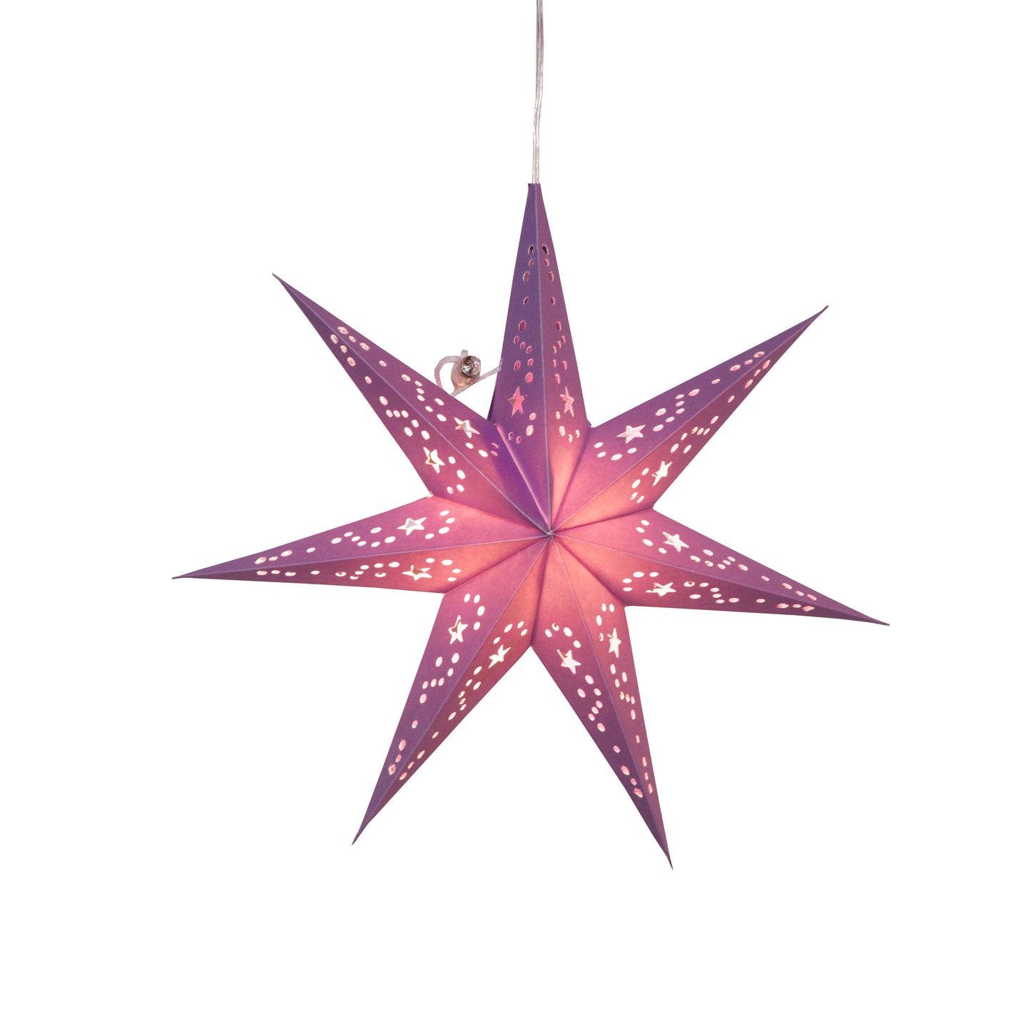 Twinkle Star 7 Point 9" Purple