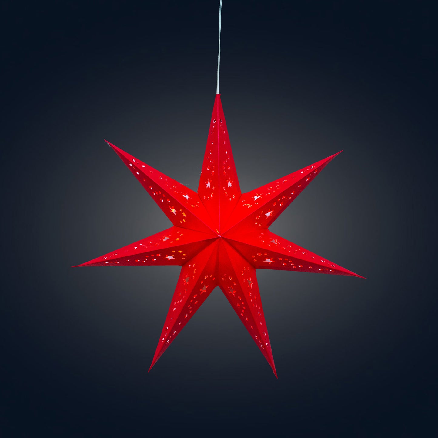 Twinkle Star 7 Point 9" Red