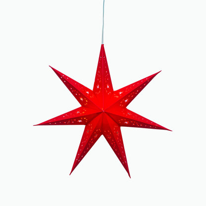 Twinkle Star 7 Point 9" Red
