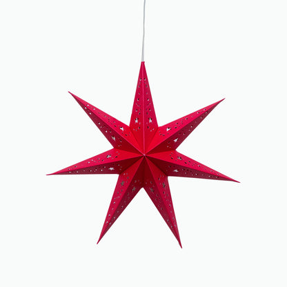 Twinkle Star 7 Point 9" Red