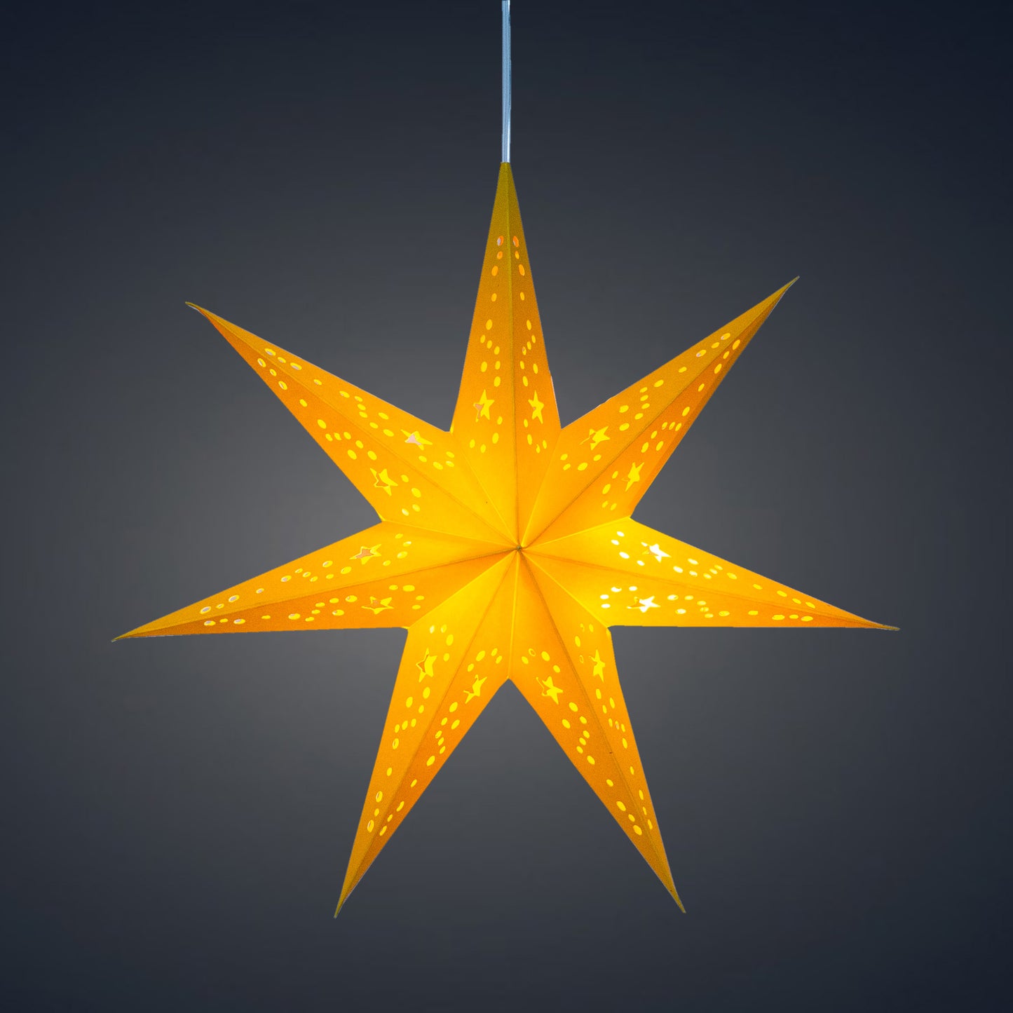 Twinkle Star 7 Point 9" Yellow