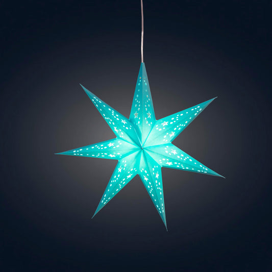 Twinkle Star 7 Point 9" Teal