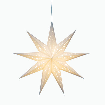 Twinkle Star 9 Point 16" White