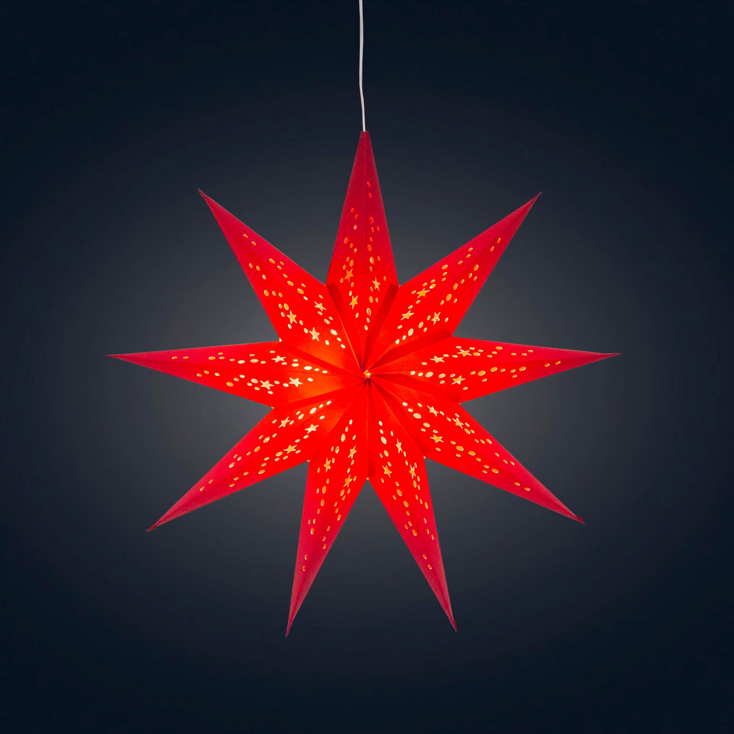 Twinkle Star 9 Point 16" Red
