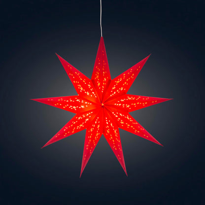 Twinkle Star 9 Point 16" Red