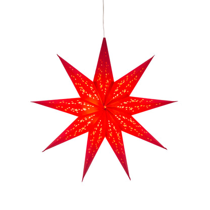 Twinkle Star 9 Point 16" Red