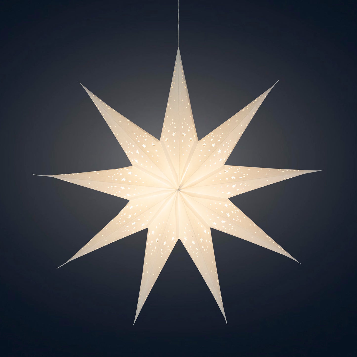 Twinkle Star 9 Point 25" - White
