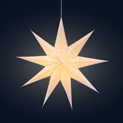 Twinkle Star 9 Point 25" Cream