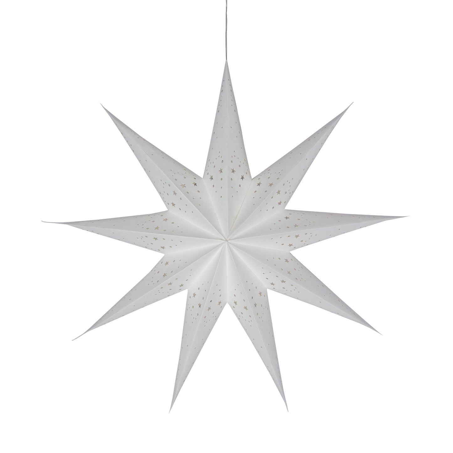 Twinkle Star 9 Point 25" - White
