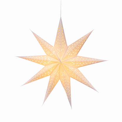 Twinkle Star 9 Point 25" Cream