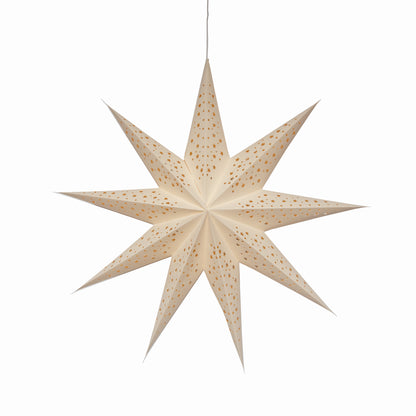 Twinkle Star 9 Point 25" Cream