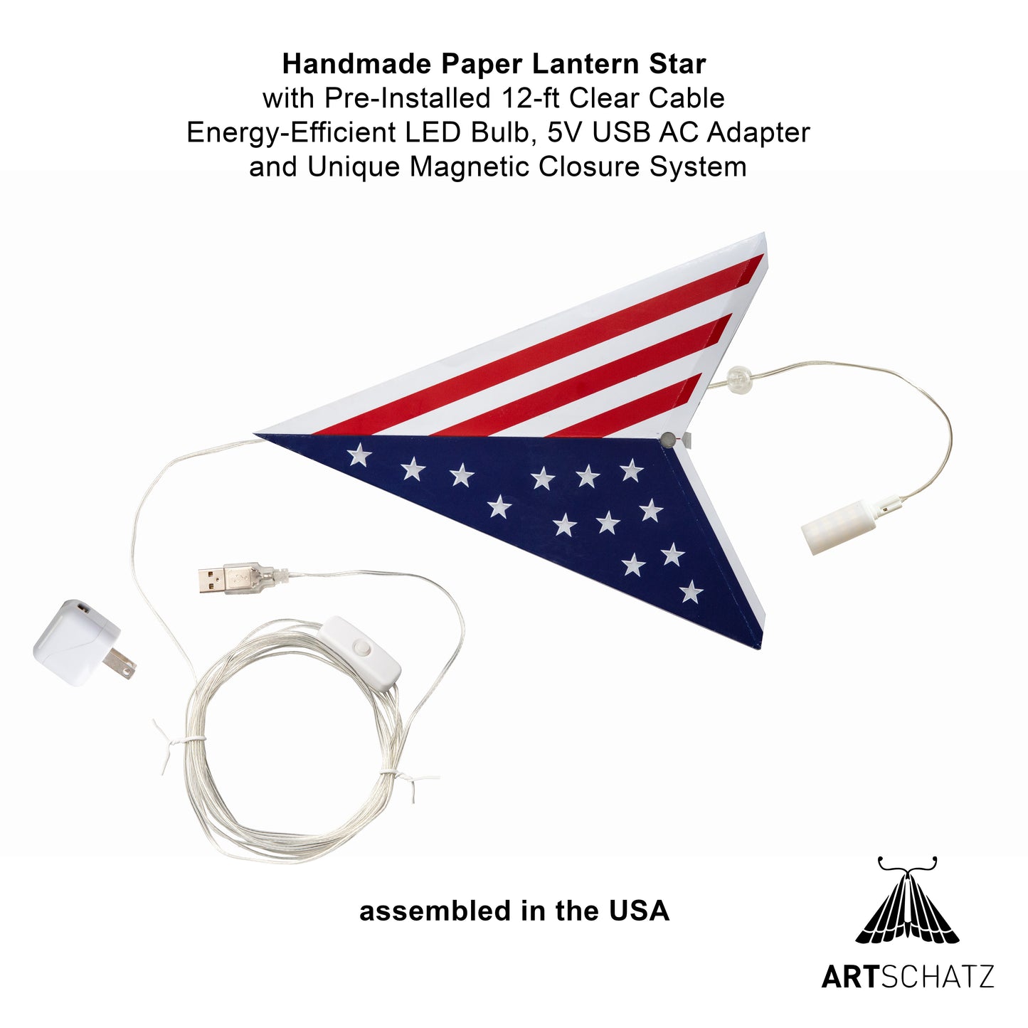 Unity - American USA Flag Star 5 Point 24"