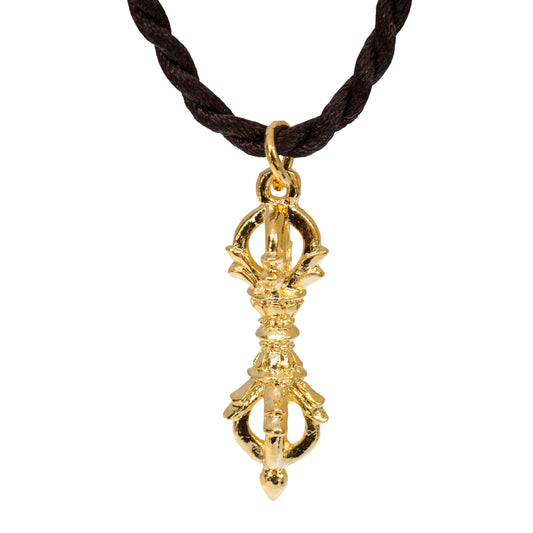 Dorje Vajra *Small* Golden Brass Pendant Necklace