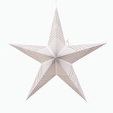 Art Deco 5 Point 24" White / Silver