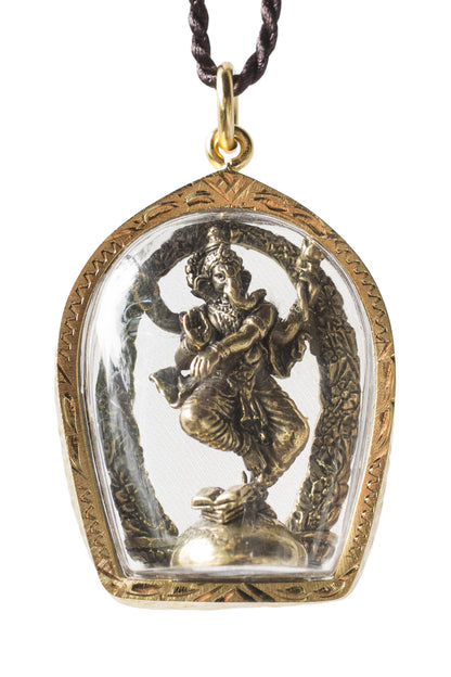 Artschatz - Dancing Ganesh “Nritya Ganapathi” Amulet Hindu Ganesha Pendant
