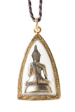 Artschatz - Sukhothai Bhumisparsha mudra Earth-Touching Golden Buddha Thai Amulet Pendant