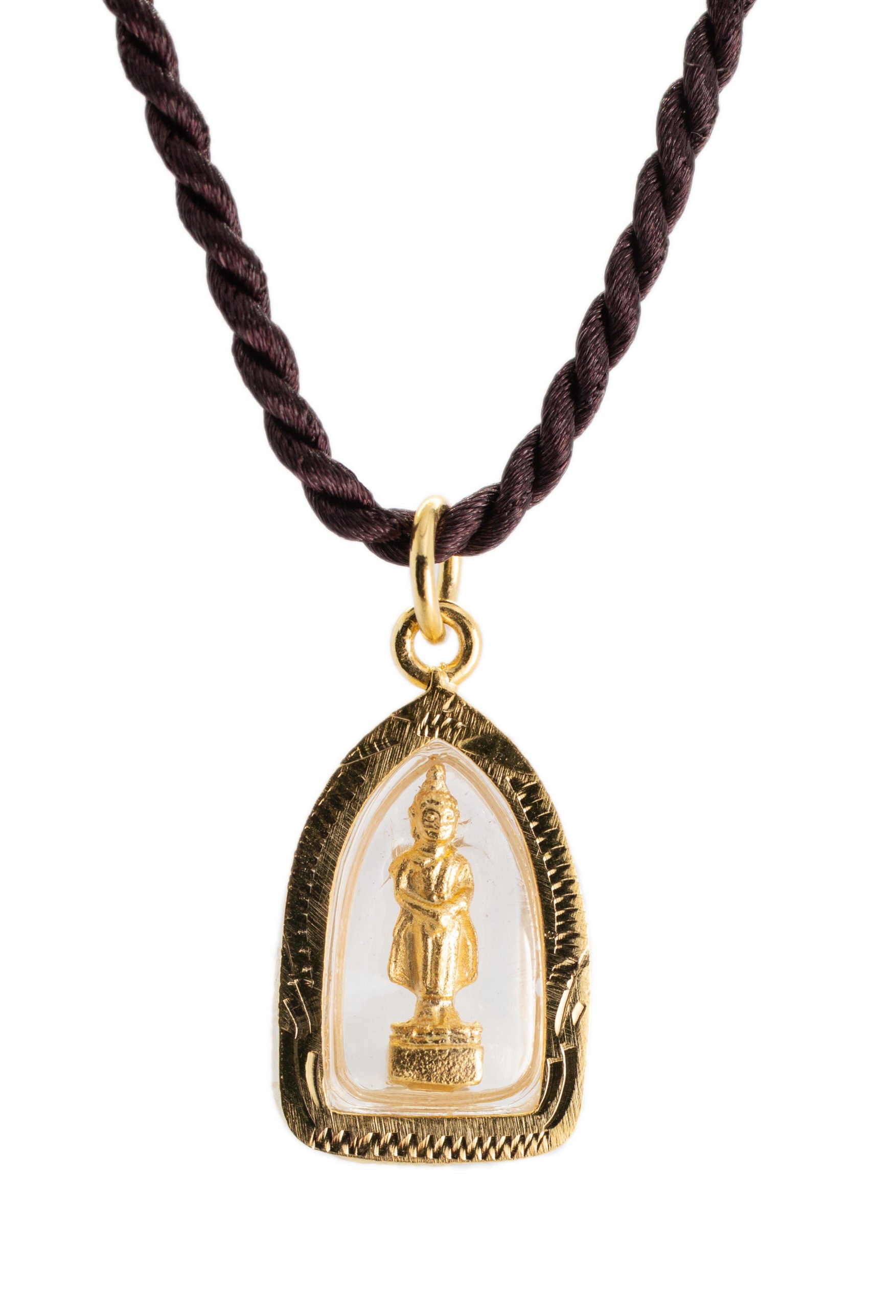 Artschatz - Golden Weekday Birthday Buddha (Sunday - Phra Tawai Natra Restraint)