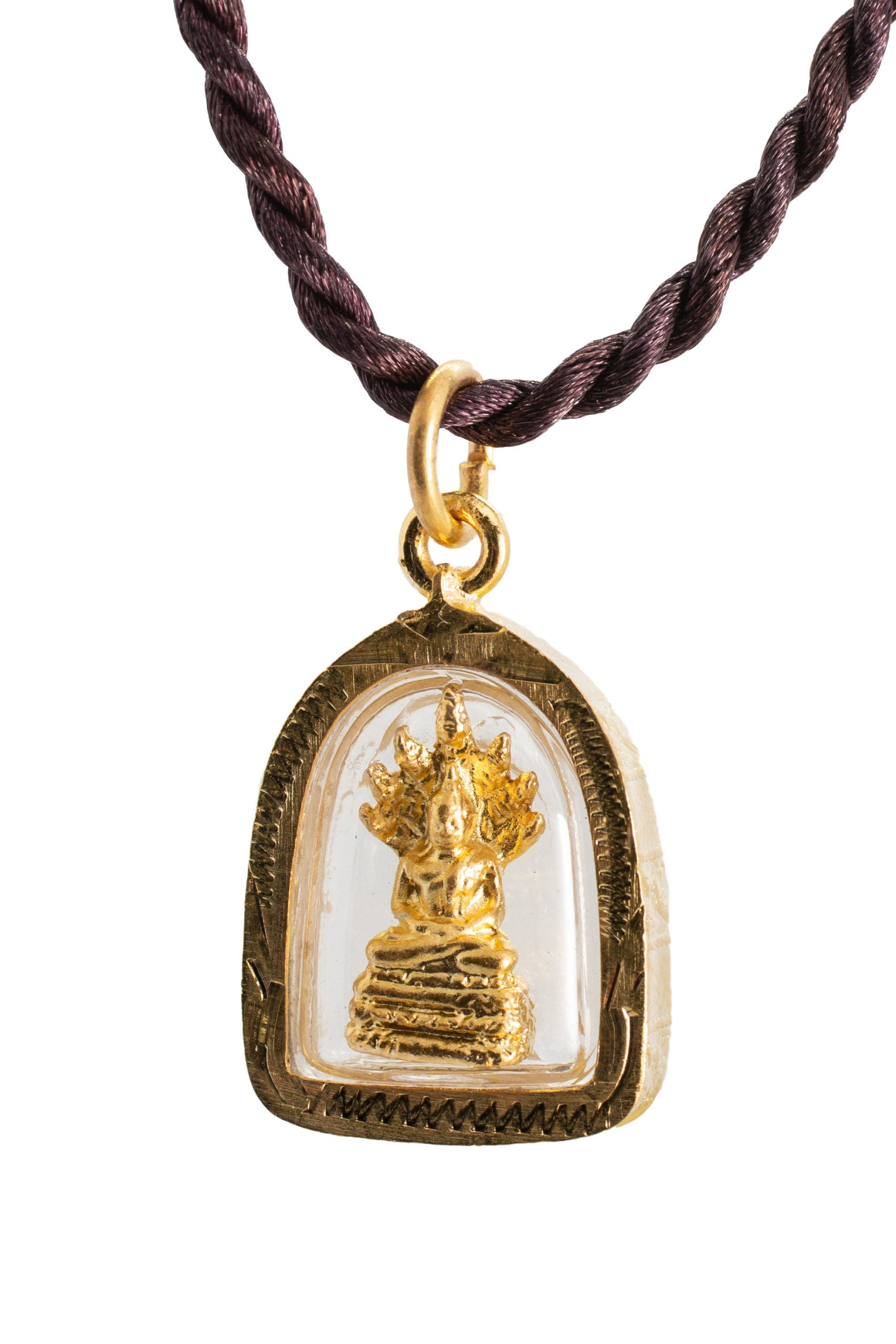 Artschatz - Golden Weekday Birthday Buddha (Saturday - Phra Naga Prok Protection)