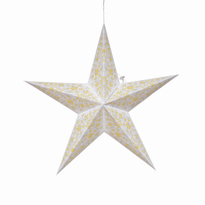 Cathedral 5 Pointer 24" white/ yellow with white tissue inlay
