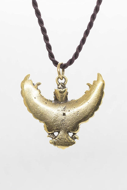 Artschatz - Golden Amulet Garuda. Khagesvara, Vahana of Vishnu, Suparna, Thai Buddha Pendant