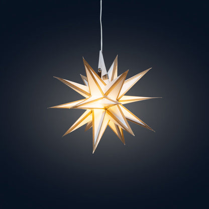 Moravian Mini Star 7" White/Gold