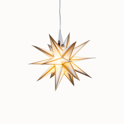 Moravian Mini Star 7" White/Gold