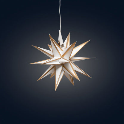 Moravian Mini Star 7" White/Gold