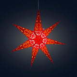 Nigella 7 Point 23" Red