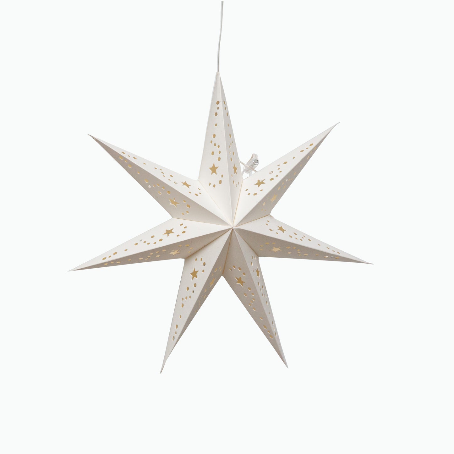 Twinkle Star 7 Point 9" White
