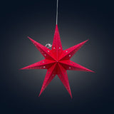 Twinkle Star 7 Point 9" Red