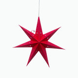 Twinkle Star 7 Point 9" Red