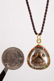 Artschatz - The Weeping Buddha Golden Amulet Thai Buddha Amulet Pendant