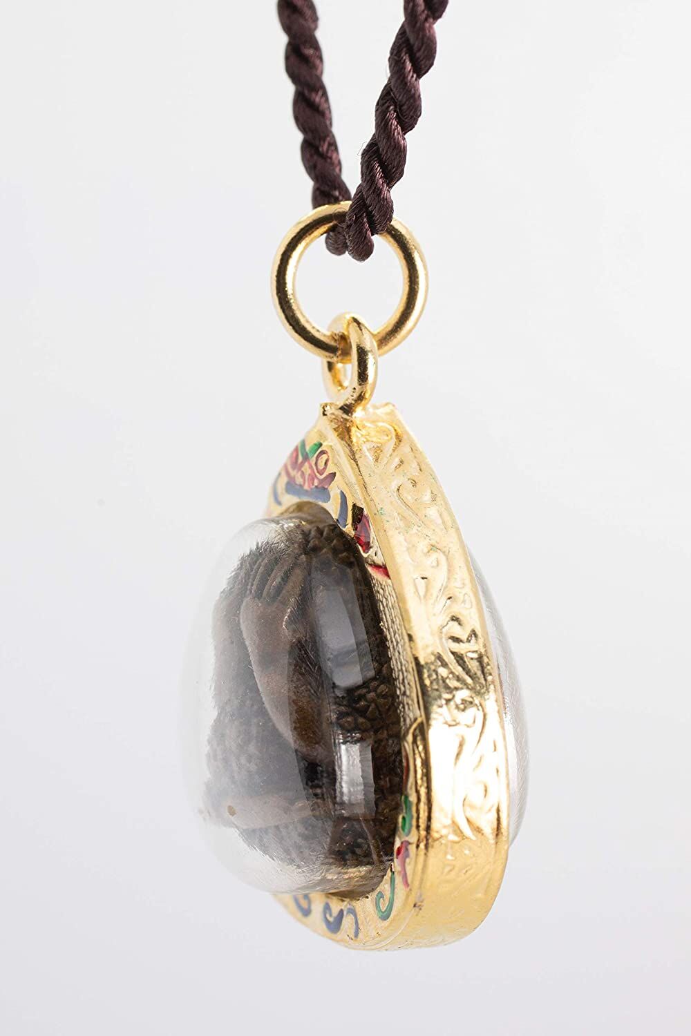 Artschatz - The Weeping Buddha Golden Amulet Thai Buddha Amulet Pendant