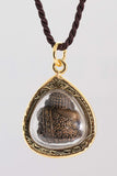 Artschatz - The Weeping Buddha Golden Amulet Thai Buddha Amulet Pendant