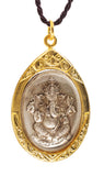 Artschatz - Ganesh Ekadanta Ganapati – Om Symbol in Lotus Flower – Amulet Hindu Pendant